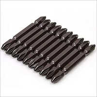 Pneumatic Screwdriver Bit - Stainless Steel, 10-12 Cm Length, Black, Pack Of 10 | Ideal For Electronics, Lightweight At 15-20 G Each