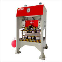 Red Aluminium Foil Container Machine Four Cavity