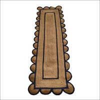 Braided Jute Runner Rug - 5 Mm Thick, Rectangle 2'x3' To 10'x12', Navy Blue And Brown | Soft, Durable, Machine Washable, Plain Pattern