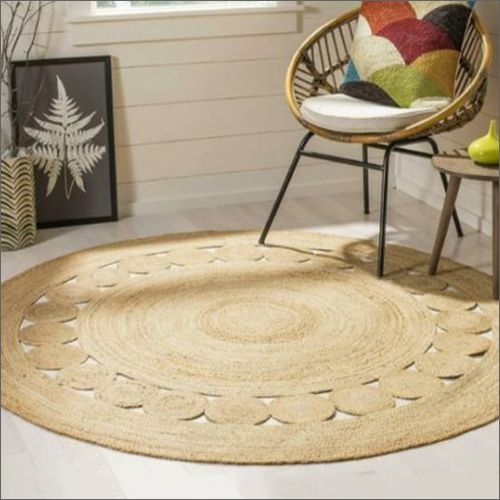 Cotton Round Shaped Designer Rug