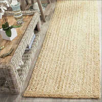 Chindi Rug - Jute Material, Rectangle Size 2'x3' To 10'x12', Brown Color - Modern Design, Machine Washable, Attractive Braided Pattern