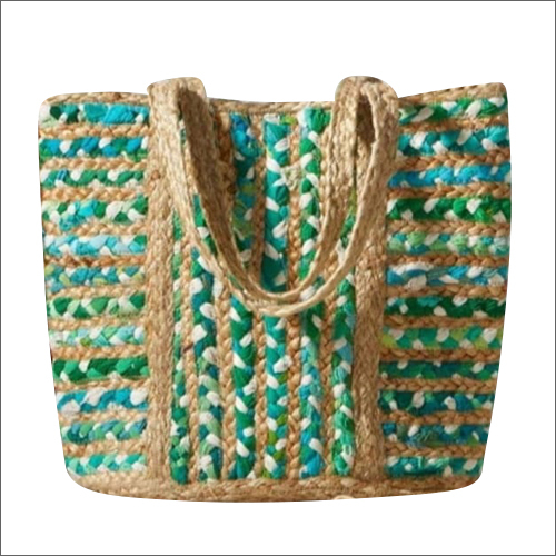 Braided Cotton And Jute Handbag