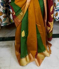 Kantha work on handloom saree