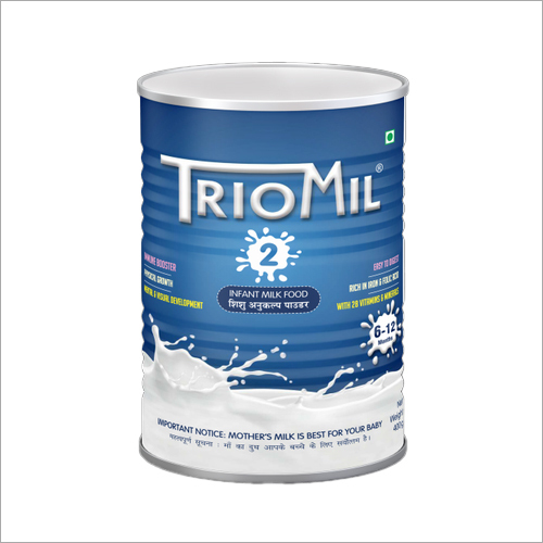 Triomil Stage 2 - 400 Gms Tin, Age Group 7-12 Months, Dried Skimmed Milk Formula