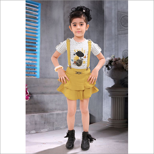 Kids Designer Dangri Dress