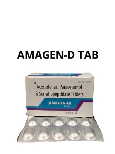 Tablets Aceclofenac 100Mg Paracetamol 325 Mg Serratiopeptidase 15 Mg