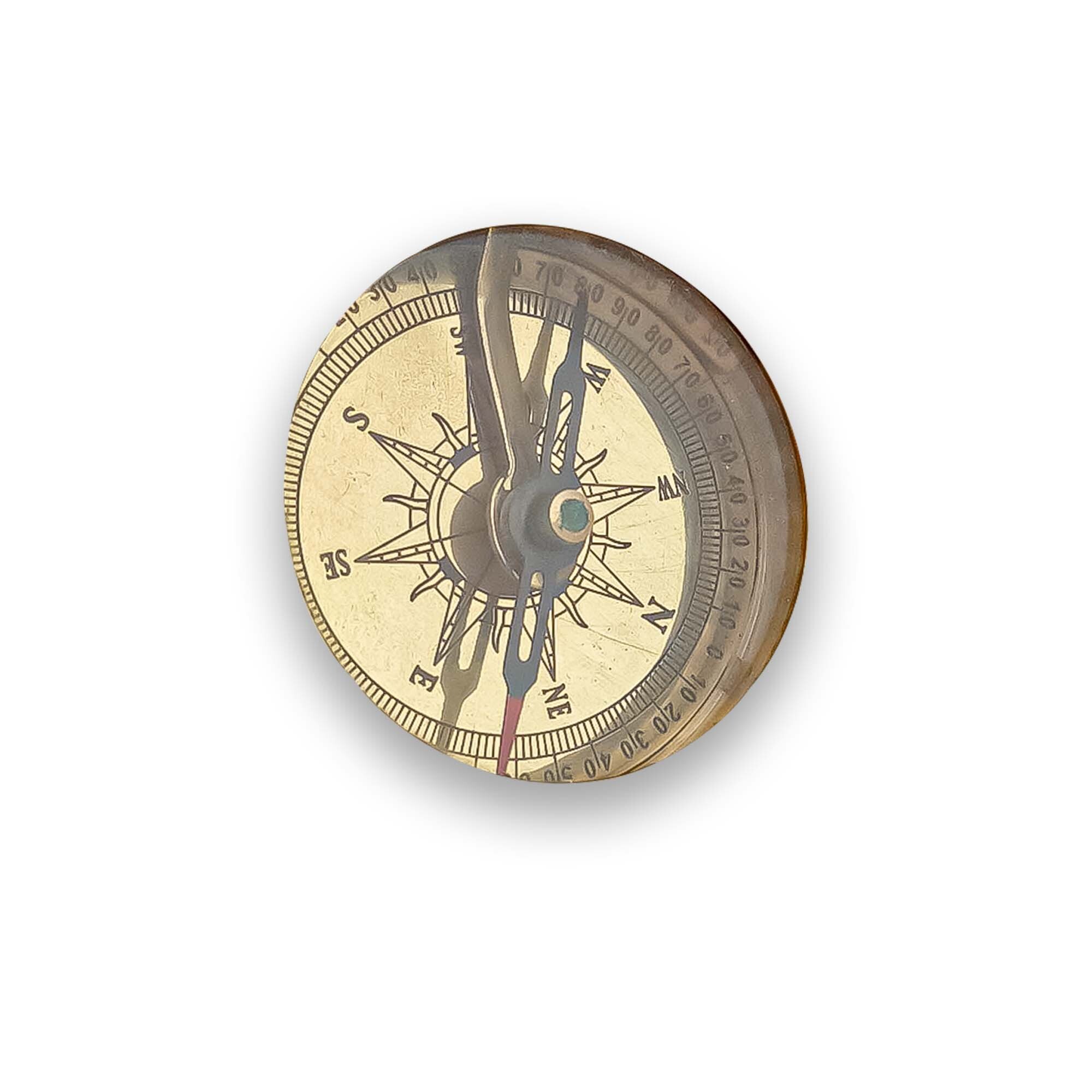 Nautical Vintage Brass West London Sundial Compass 2.5 Solid Brass Pocket Sundial Compass