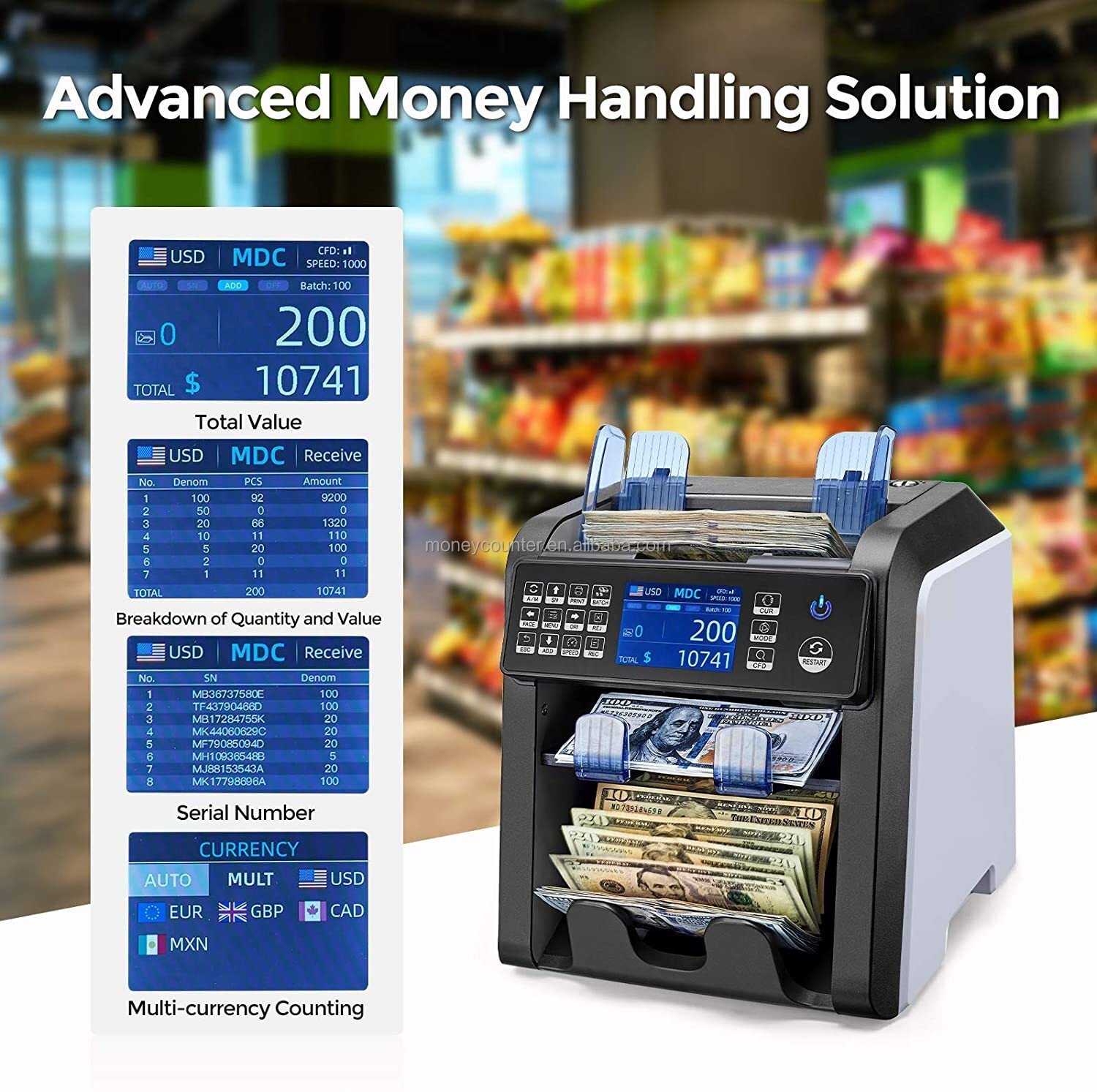 NAMIBIND Fully Automatic Bank Note Shorter /1 1 Pocket