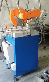 Single Head Pipe Cutting Machine - Aluminum, 350mm Blade Size, Blue | Semi Automatic, Pneumatic Drive, Low Noise, High Efficiency, 1-year Warranty
