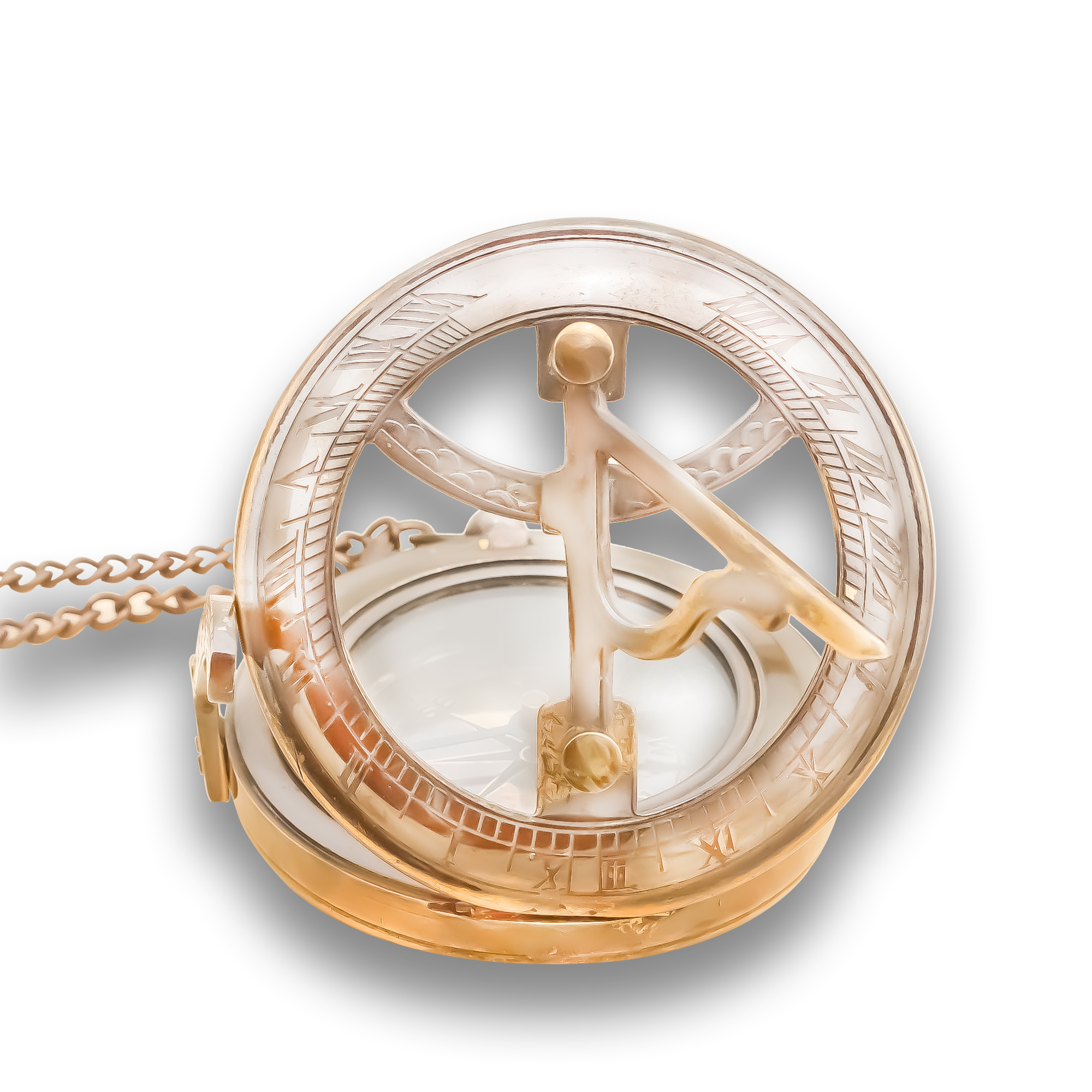 Nautical Marine Brass Case Compass