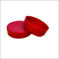 Plastic Jar Caps - 53mm Size, Soft Red Plastic Material | Durable & Versatile Sealing Solution