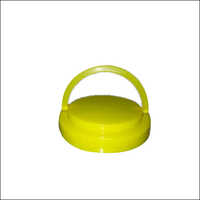 120 Mm Handle Jar Cap - Plastic, 120mm Size, Soft Hardness, Yellow Color | Versatile And Durable Storage Solution