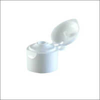 White Flip Top Cap - Plastic, 22mm Size, Matte White Finish | Ideal For Bottles