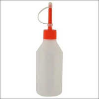Plastic Oil Bottle - Plastic Material, White Color, Matte Surface Finish | Ideal For Storing Oils With A Sleek Design