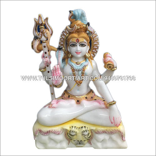 White Marble Shiva Statue