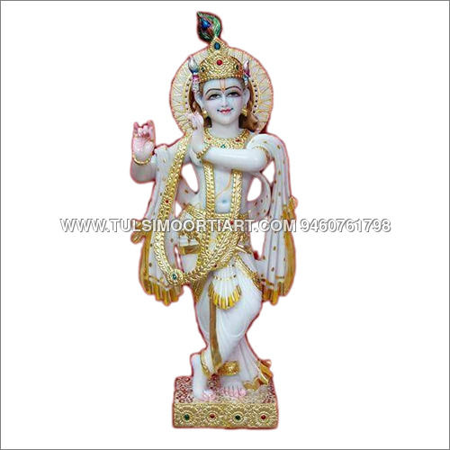 White Marble Krishna Statue