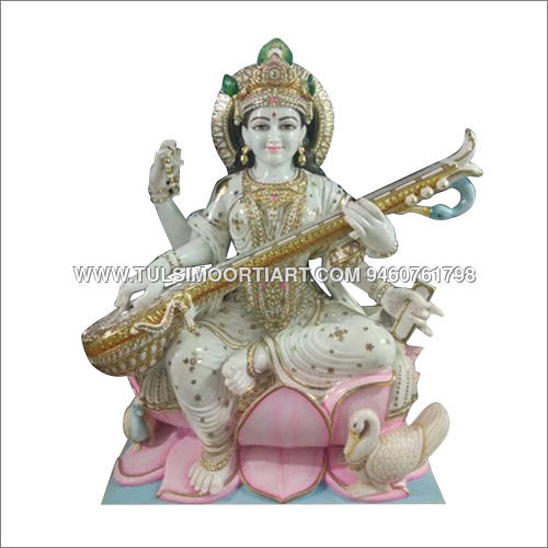 Marble Saraswati Statue