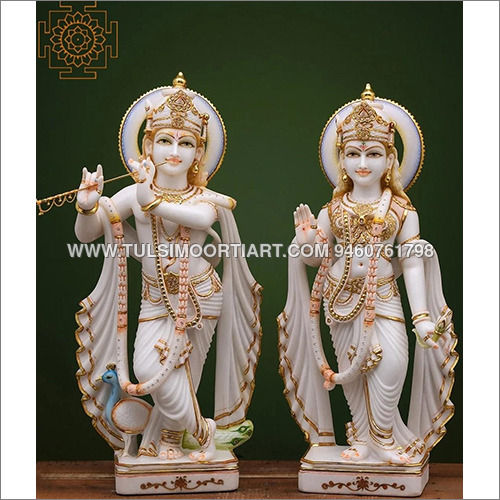 Marble Radha Krishna Statue