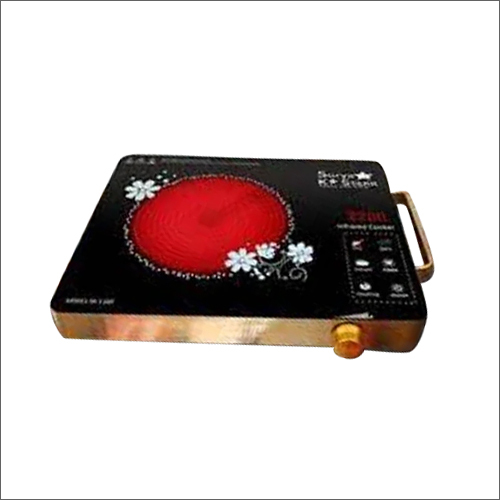 Metal Black And Golden Induction Cooker With Handle