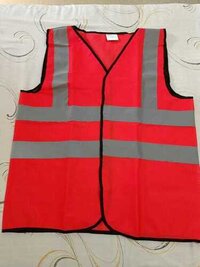 Reflective Safety Jacket - 120GSM Polyester, Double Grey Tape, Orange and Green Color for Traffic Control and Personal Safety