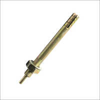 Pin Type Anchor Bolt - Grade A, High Standard | Golden Color, Polished Surface Treatment, Ideal For Industrial Usage