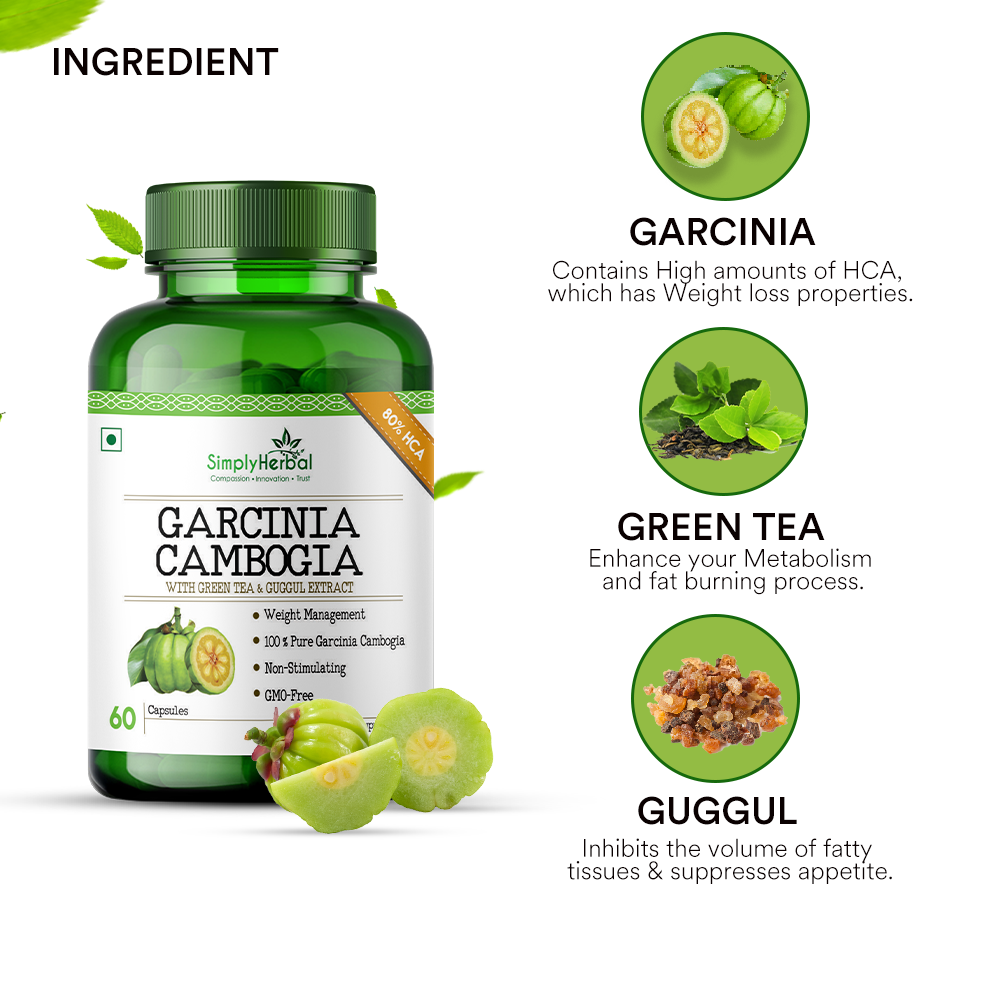 Simply Herbal Garcinia Cambogia Extract Weight Management Supplement