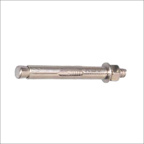 Sleeve Anchor - Steel, Grade A, Silver | Industrial Use, Perfect for Light to Heavy-Duty Fastening in Concrete, Brick, and Block Materials