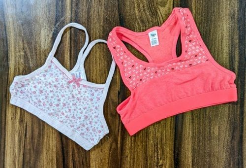 Pooja Ragenee Cotton Moulded Sports bra for Girls (Pack Of 2)