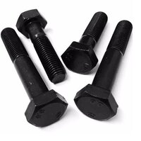 Hex Head Bolts - Grade 8.8/10.9,  Black-oxide Finish | Tempered For Industrial Use, Easy-wrench Turn Hexagonal Design