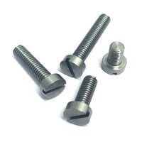 Cheese Head Screws - Carbon Steel, Deep Recessed Slot Drive, White/yellow Plated | High Quality, Corrosion Protected, Industrial Use