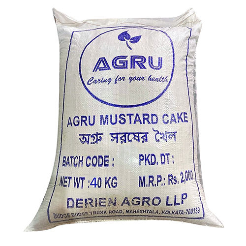 Dark Brown Agru Mustard Cake (Flakes)- 40 Kg Bag