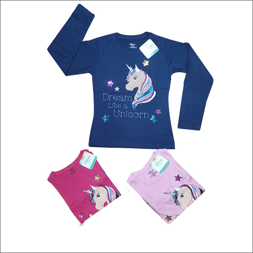 Kids Printed Unicorn T-Shirt