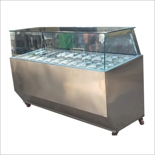 Stainless Steel Cream Scooping Freezer