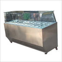 Stainless Steel Cream Scooping Freezer