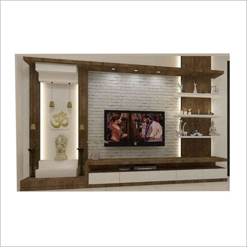 TV Unit - Solid Wood and Steel Construction | Modern Design, Durable, Eco-Friendly, Fireproof, UV Resistant, Water Resistant, 2-Year Warranty