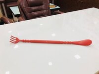 Back Scratcher Khujli Stick Hand Massager - Plastic, 24 Inches, Red | Comfortable Grip, Durable Material, Easy Reach, Twisted Design, Scratch Relief