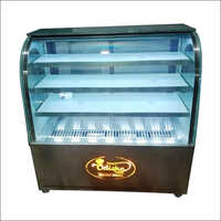 Cake Display Counter With J or C Bend Type Glass