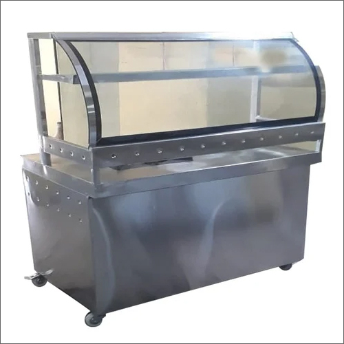 Curved Roll Display Counter Metal