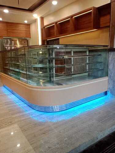 Metal Ventilated Cooling Sweet Display Counter