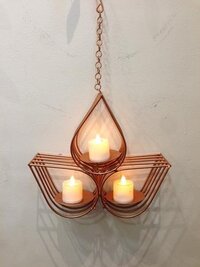 Gold Iron Tea Light Holder