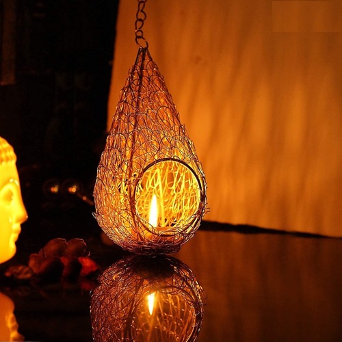 Metal Iron Bird Cage Tea Light Candle Holder Wall Hanging Candle Decoration For Home Decoration Diwali