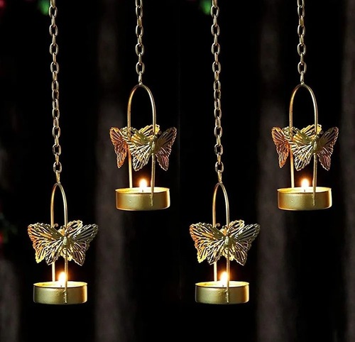 Butterfly Tea Light Holder Set of 2 Tea light for Home Decor Best Choice for Diwali Candles Diwali Lights Lighting Gifts