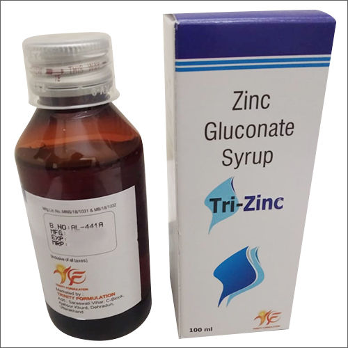 100Ml Zinc Gluconate Syrup General Medicines