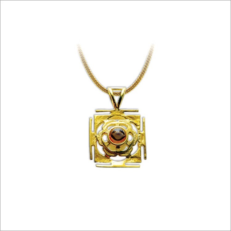 Gold Plated Shree Yantra Pendant
