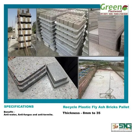 Recycle Plastic Fly Ash Brick Pallet