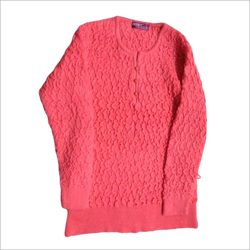 Women Full Sleeves Cardigan - Color: Pink