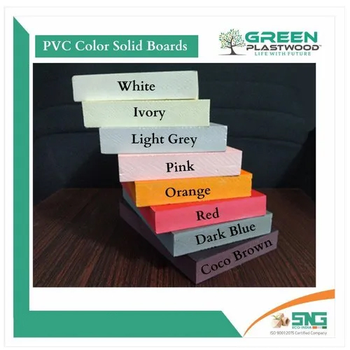 Green Plastwood Pvc Color Sheets