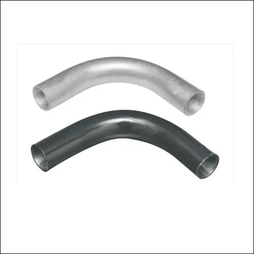 Ms Gi Normal Pipe Bend - Mild Steel, 20-50 mm Size | Gray Color, Oval Section Shape, Painted Finish, Hot Dip Galvanized