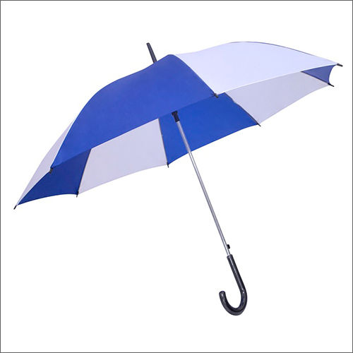 24 Inch Nylon Taffeta White And Blue Umbrella