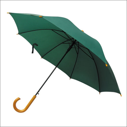 Green Color Straight Umbrella